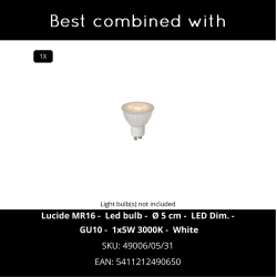 Lucide GIPSY - stropní svítidlo - Ø 7 cm - GU10 - 35100/14/31 - Bílá