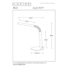 Lucide GILLY stolní lampička LED 3W H49 D14cm 4000K 240LM bílá