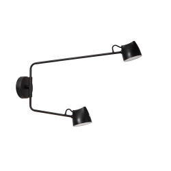 Lucide MILNE - nástěnné svítidlo - LED stmívatelné - 2x8W 2700K - černé