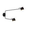 Lucide MILNE - nástěnné svítidlo - LED stmívatelné - 2x8W 2700K - černé