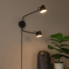 Lucide MILNE - nástěnné svítidlo - LED stmívatelné - 2x8W 2700K - černé