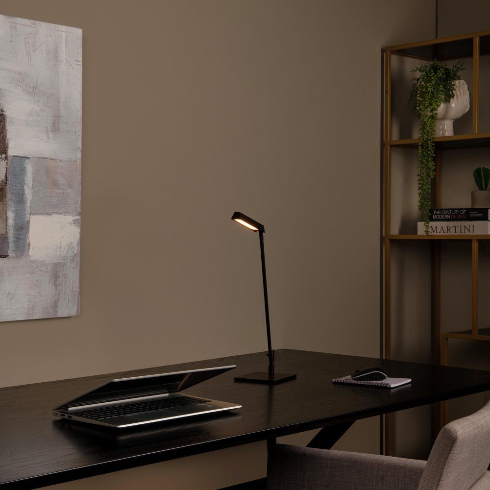 Lucide LAVALE - Stolní lampa - LED - stmívatelná - 1x3W 2700K - Černá