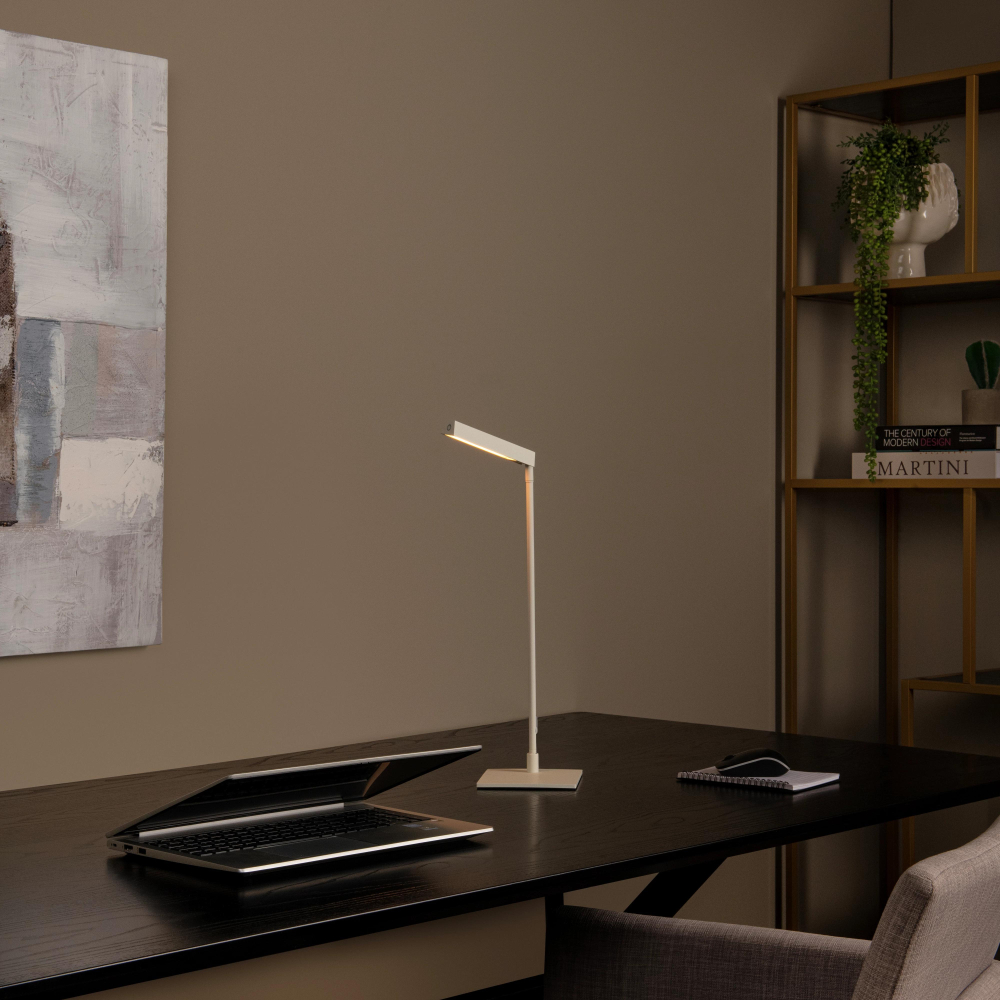 Lucide LAVALE - Stolní lampa - LED - stmívatelná - 1x3W 2700K - Bílá