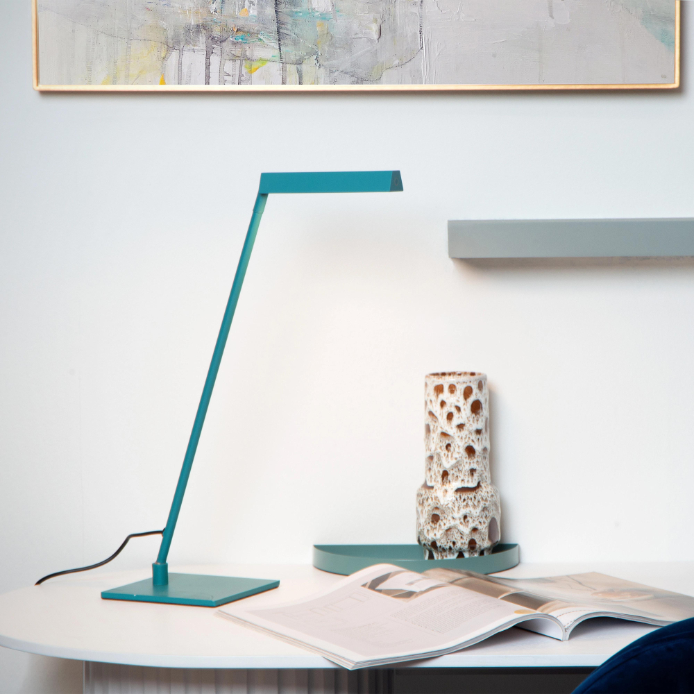 Lucide LAVALE - Stolní lampa - LED - stmívatelná - 1x3W 2700K - Tyrkysová
