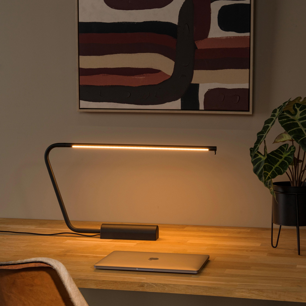 Lucide MADISON - stolní lampa - stmívatelná - 1x6,5W 2600K/2800K - černá