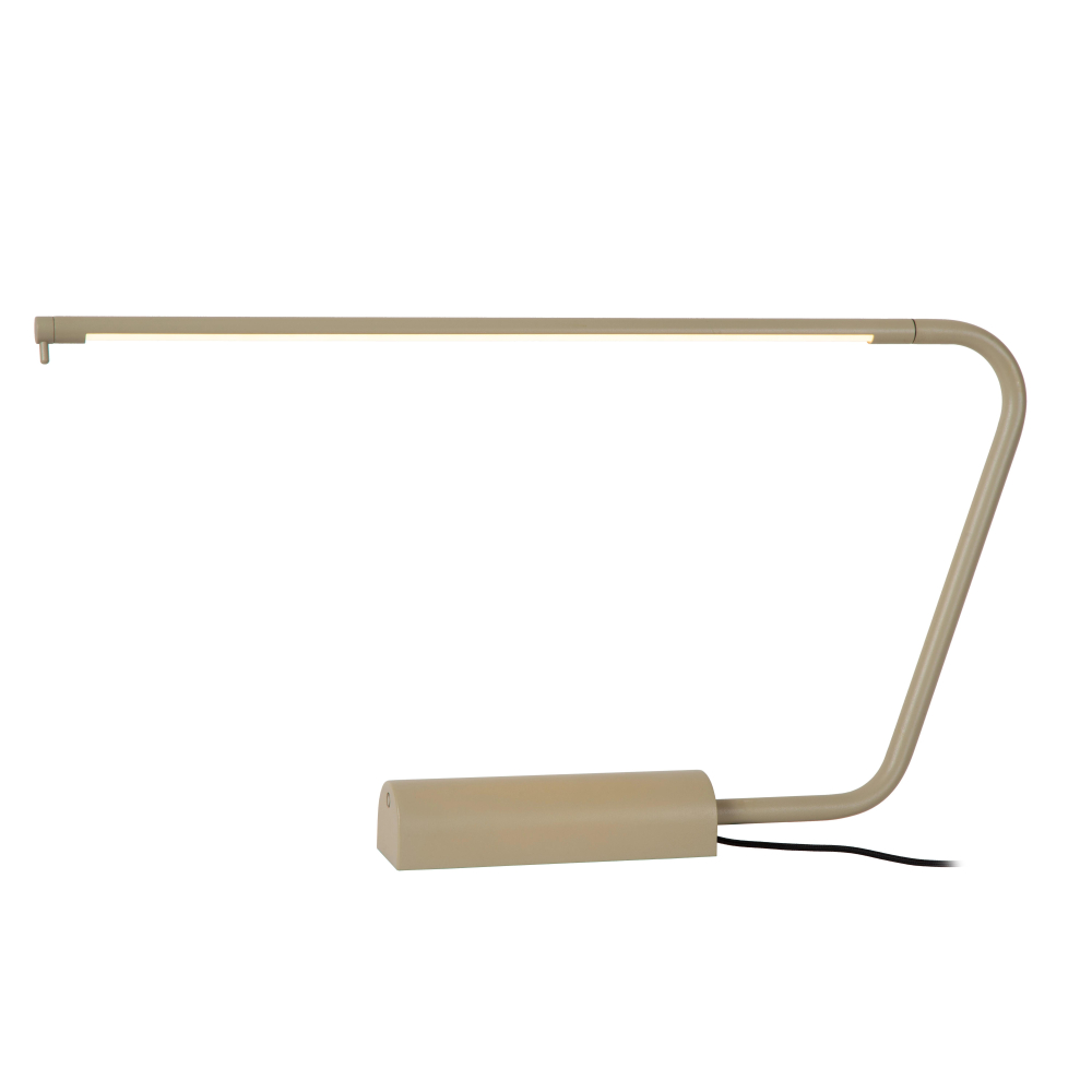Lucide MADISON - stolní lampička - LED stmívatelná - 1x6,5W 2600K/2800K - Taupe