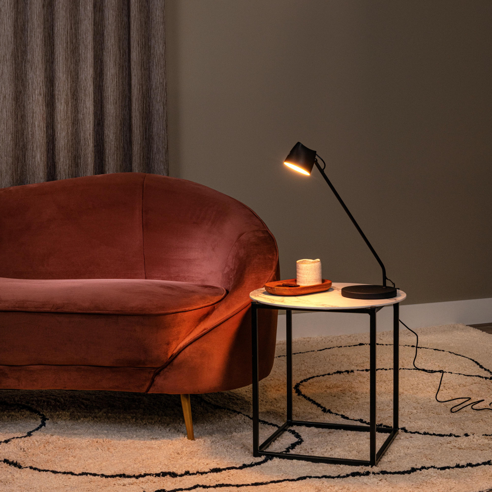 Lucide MILNE - stolní lampa - LED stmívatelná - 1x8W 2700K - černé