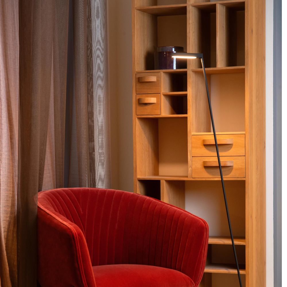 Lucide LAVALE - Stojací lampa na čtení - LED stmívatelná - 1x3W 2700K - Černá