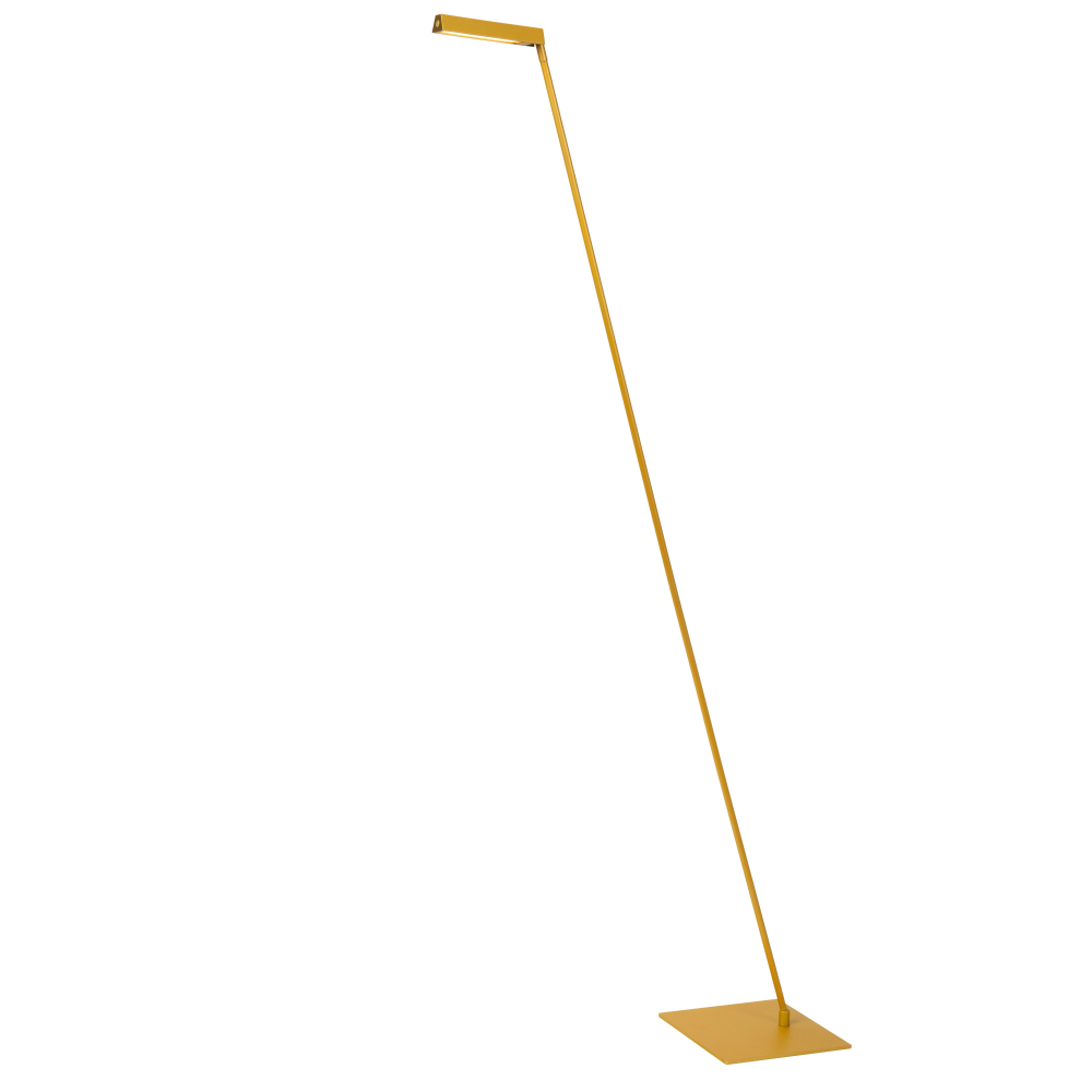 Lucide LAVALE - Stojací lampa na čtení - LED stmívatelná - 1x3W 2700K - Okrová žlutá