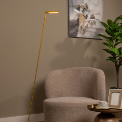 Lucide LAVALE - Stojací lampa na čtení - LED stmívatelná - 1x3W 2700K - Okrová žlutá