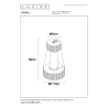 Lucide LORALI - Nabíjecí Stolní lampa Vnitřní/Venkovní - Baterie - Ø 7,7 cm - Rozm. - IP44 - Okrově žlutá