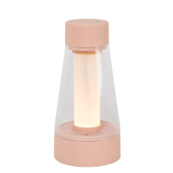 Lucide LORALI - Nabíjecí Stolní lampa Vnitřní/Venkovní - Baterie - Ø 7,7 cm - Rozm. - IP44 - Růžová