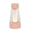 Lucide LORALI - Nabíjecí Stolní lampa Vnitřní/Venkovní - Baterie - Ø 7,7 cm - Rozm. - IP44 - Růžová