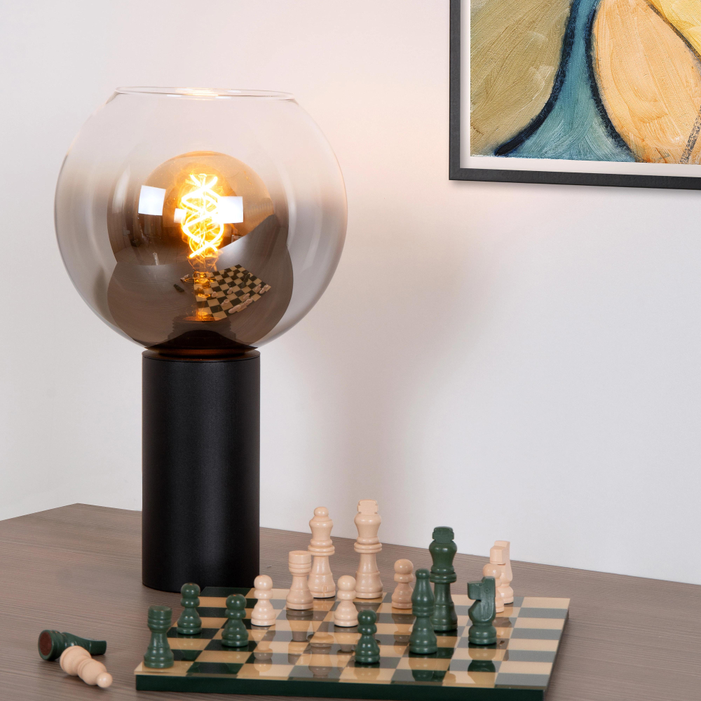 Lucide MARIUS stolní lampa Ø 20 cm 1xE27 černá