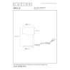 Lucide 45504/01/36 KNULLE lampa stojací E14 H28,5 D15 cm šedá