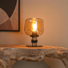 Lucide ILONA - Stolní lampa - Ø 18 cm - 1xE27 - Jantarová