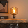 Lucide ILONA - Stolní lampa - Ø 18 cm - 1xE27 - Jantarová