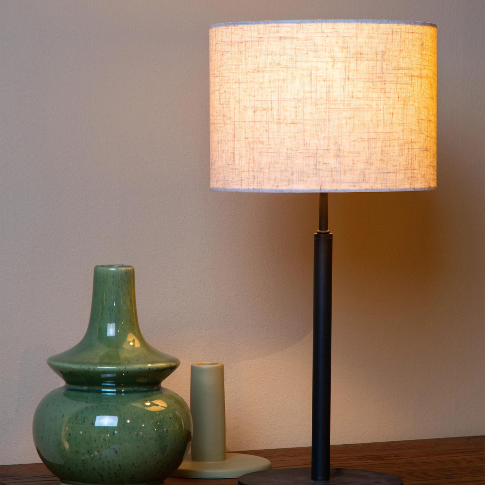 Lucide MAYA - Stolní lampa - Ø 26 cm - 1xE27 - Smetanová