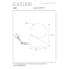 Lucide LEN - stolní lampa - 45561/01/36 - Ø 10 cm - G9 - Šedá