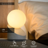 Lucide LEN - stolní lampa - 45561/01/36 - Ø 10 cm - G9 - Šedá