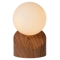 Lucide LEN - stolní lampa - 45561/01/70 - Ø 10 cm - G9 - Dřevo