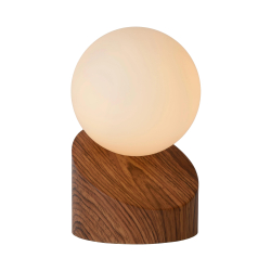 Lucide LEN - stolní lampa - 45561/01/70 - Ø 10 cm - G9 - Dřevo