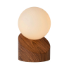 Lucide LEN - stolní lampa - 45561/01/70 - Ø 10 cm - G9 - Dřevo