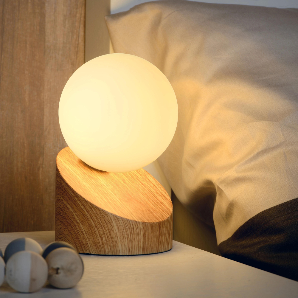 Lucide LEN - stolní lampa - 45561/01/72 - Ø 10 cm - G9 - světlé dřevo