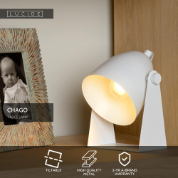 Lucide CHAGO - stolní lampa - Bílá 45564/01/31
