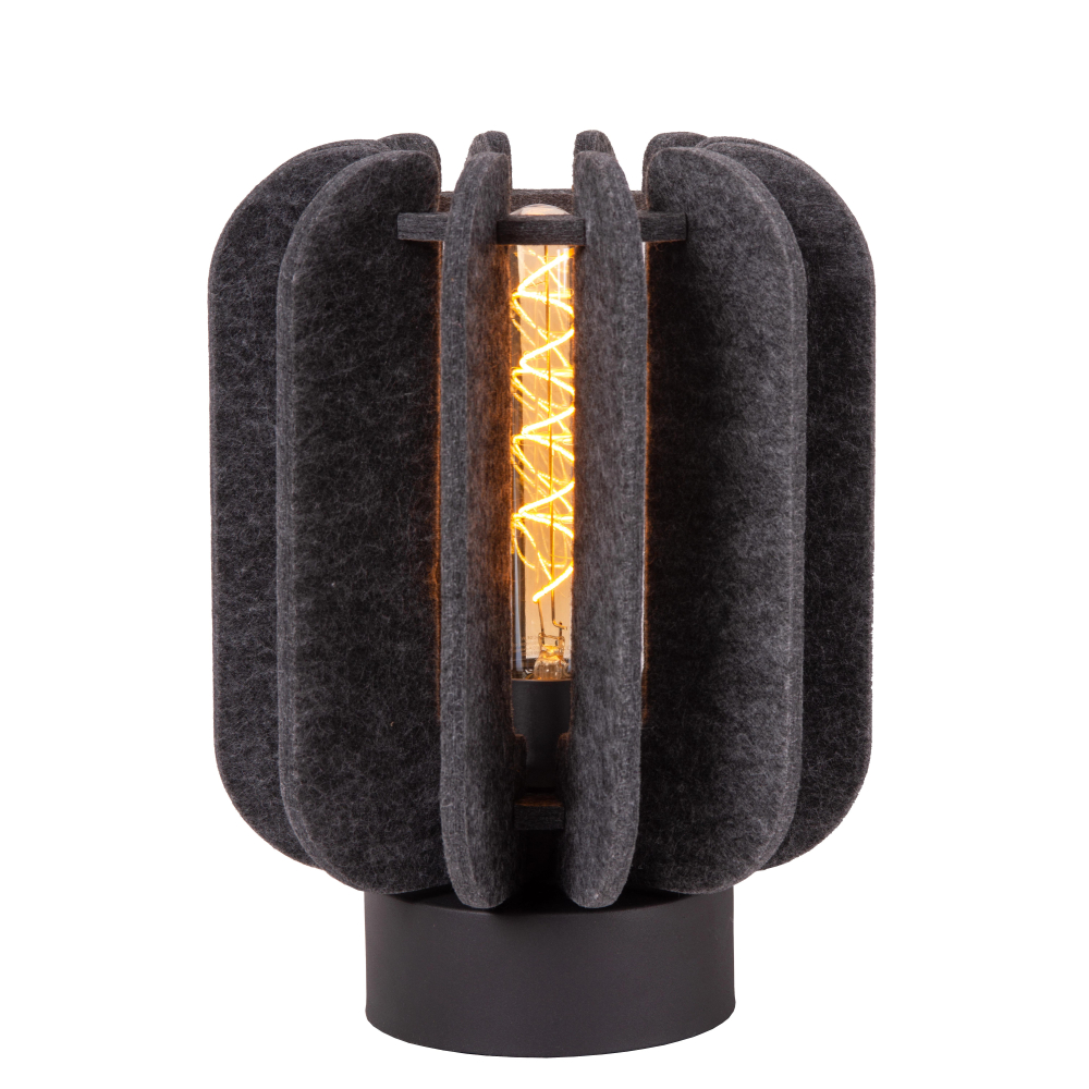 Lucide RAFAL - Stolní lampa - Ø 23 cm - 1xE27 - Šedá