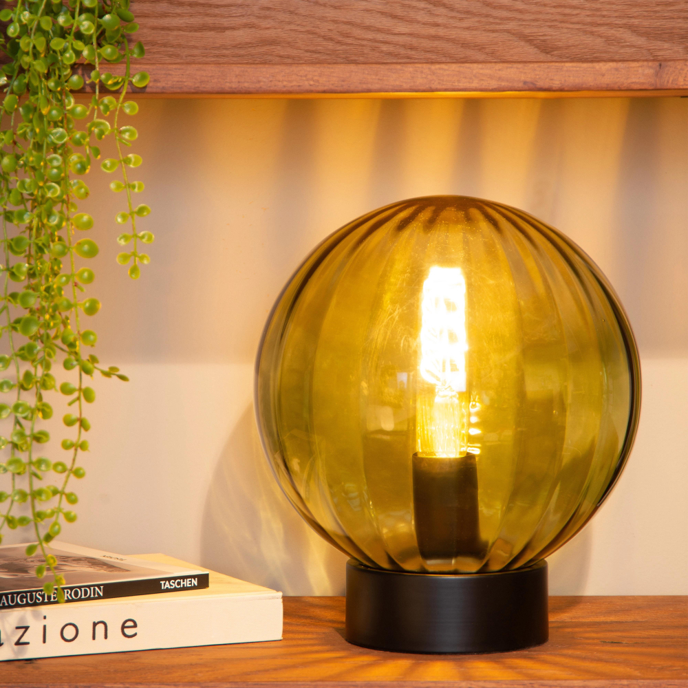 Lucide MONSARAZ stolní lampa Ø 25 cm 1xE27 zelená