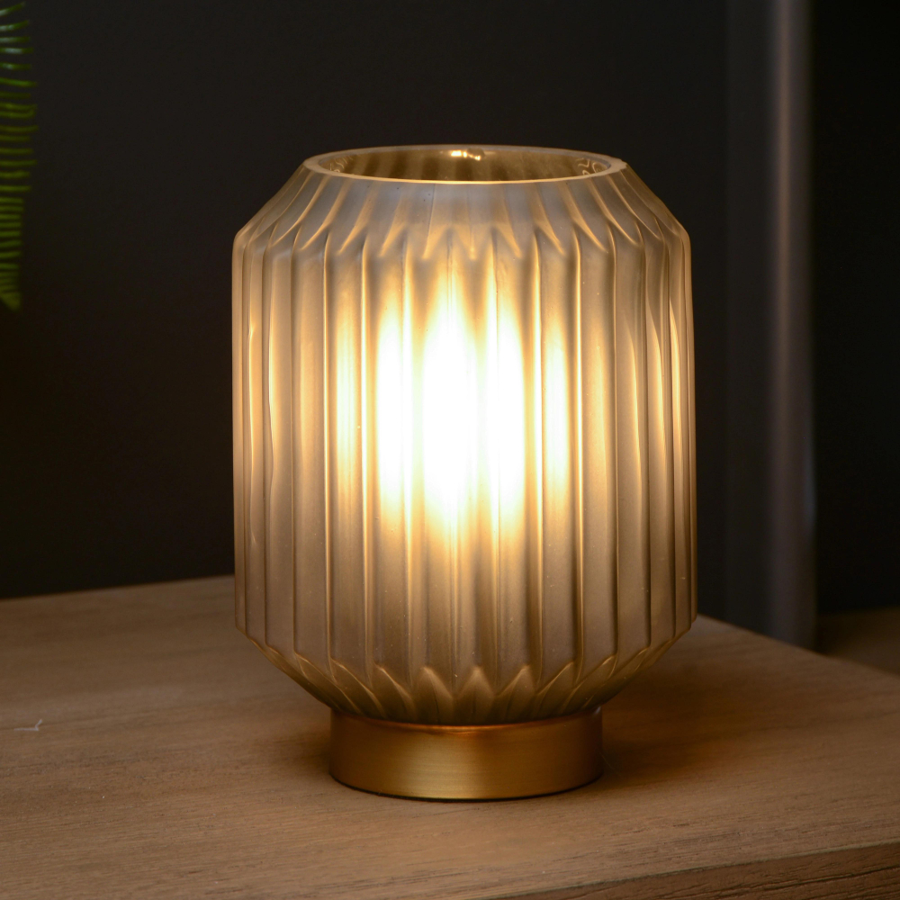 Lucide SUENO stolní lampa E14/40W  šedá