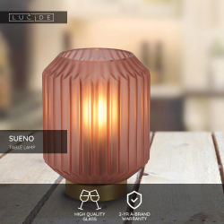 Lucide SUENO stolní lampa E14/40W růžová