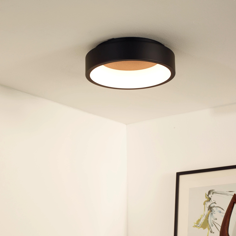 Lucide 46100/20/30 TALOWE - stropní svítidlo - Ø 30 cm - LED stmívatelné - 1x20W 3000K - černé