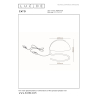 Lucide CATO stolní lampa Ø 23,5 cm 1xE27 bílá