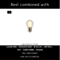 Lucide CATO stolní lampa Ø 23,5 cm 1xE27 modrá