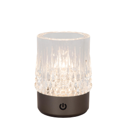 Lucide LILI - Nabíjecí stolní lampa - Baterie - Ø 8 cm - LED stmívatelné - 1x3W 2700K/3000K - šedé - Set 3 kusy