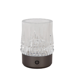 Lucide LILI - Nabíjecí stolní lampa - Baterie - Ø 8 cm - LED stmívatelné - 1x3W 2700K/3000K - šedé - Set 3 kusy