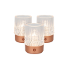 Lucide LILI - Nabíjecí stolní lampa 3kusy - Ø 8 cm - LED stm. - 1x3W 2700K/3000K - měděná