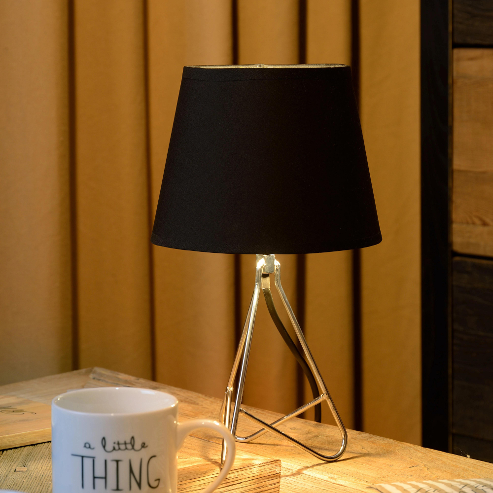 Lucide GITTA - stolní lampa - Ø 17 cm - Chrom 47500/81/11