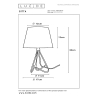 Lucide GITTA - stolní lampa - Ø 17 cm - Měď 47500/81/17