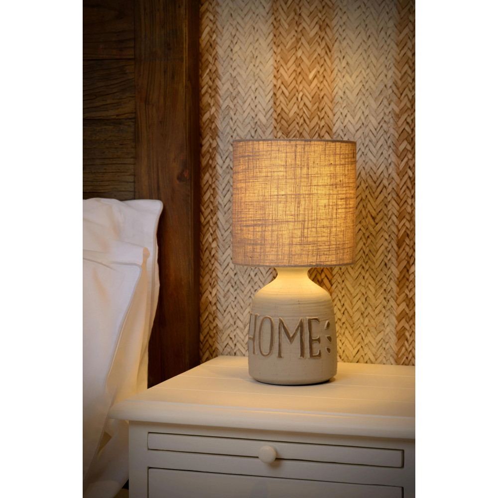 Lucide COSBY - stolní lampa - Ø 16,5 cm - Šedá 47503/81/36