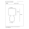 Lucide COSBY - stolní lampa - Ø 16,5 cm - Šedá 47503/81/36