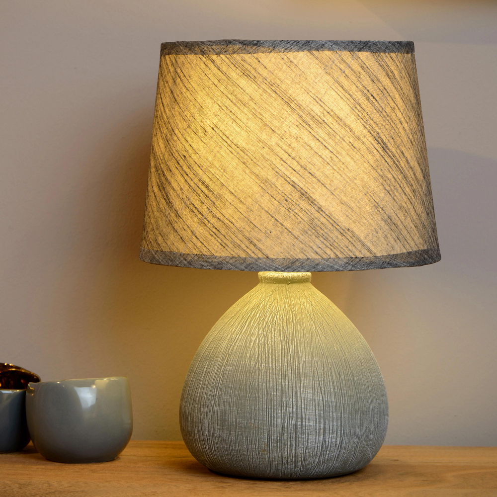 Lucide RAMZI - stolní lampa - Šedá 47506/81/36