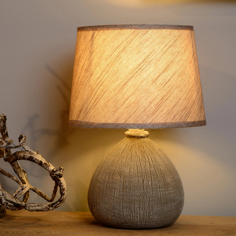 Lucide RAMZI - stolní lampa - Hnědá 47506/81/43