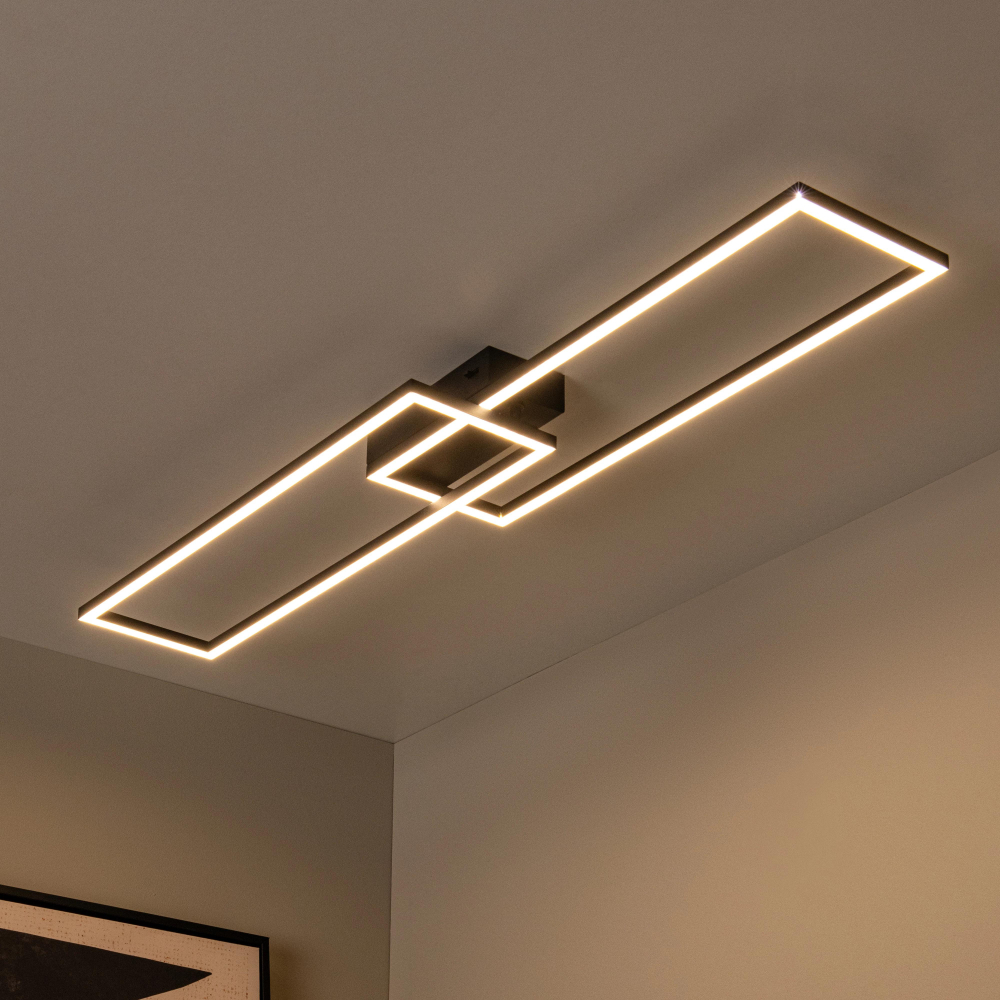 Lucide ARIANNE - stropní svítidlo - LED - 1x23W 2700K/4000K - černé