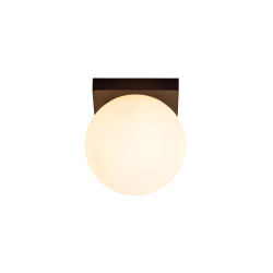 Lucide TASSA - koupelnové stropní svítidlo - Ø 13,5 cm - LED stmívatelné - 1x12W 1800K/3000K - IP40 - černé