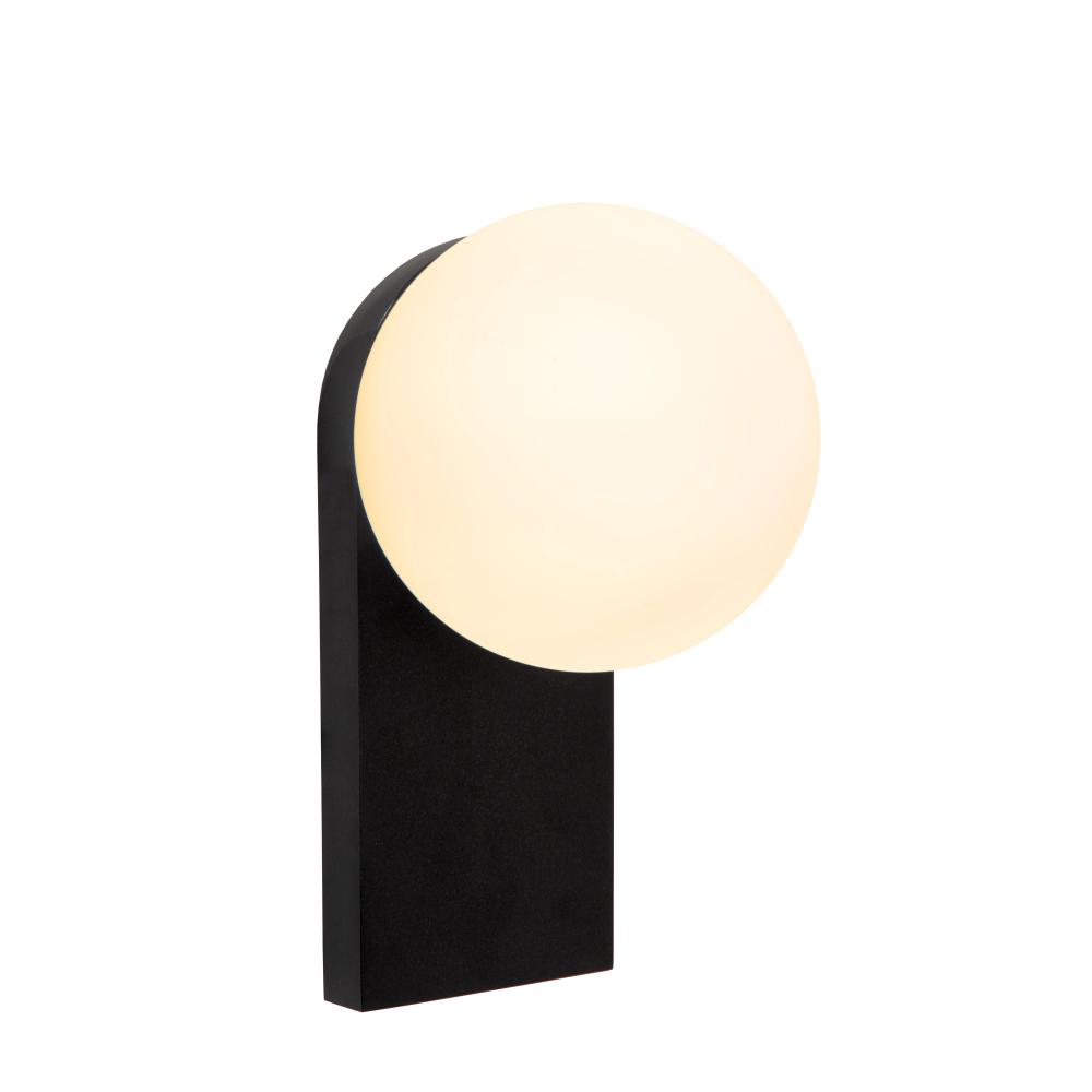 Lucide TASSA - nástěnné koupelnové svítidlo - LED stmívatelné - 1x10W 1800K/3000K - IP44 - černé
