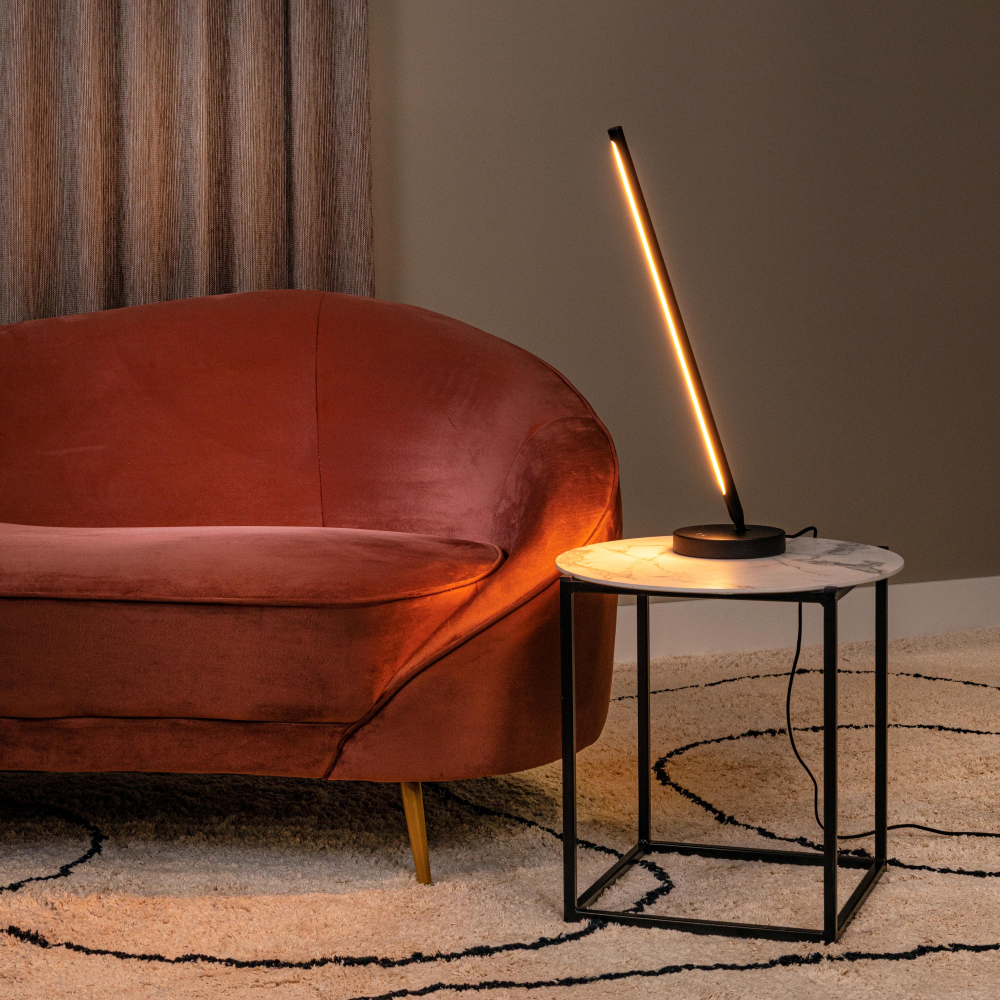 Lucide FINAN - stolní lampa- LED 3 kroky stmívání - 1x12W 2700K - černé
