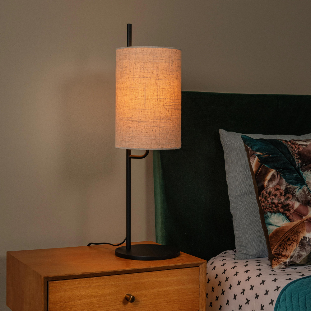 Lucide MAGIC - stolní lampa - Ø 18 cm - 1xE27 - černé